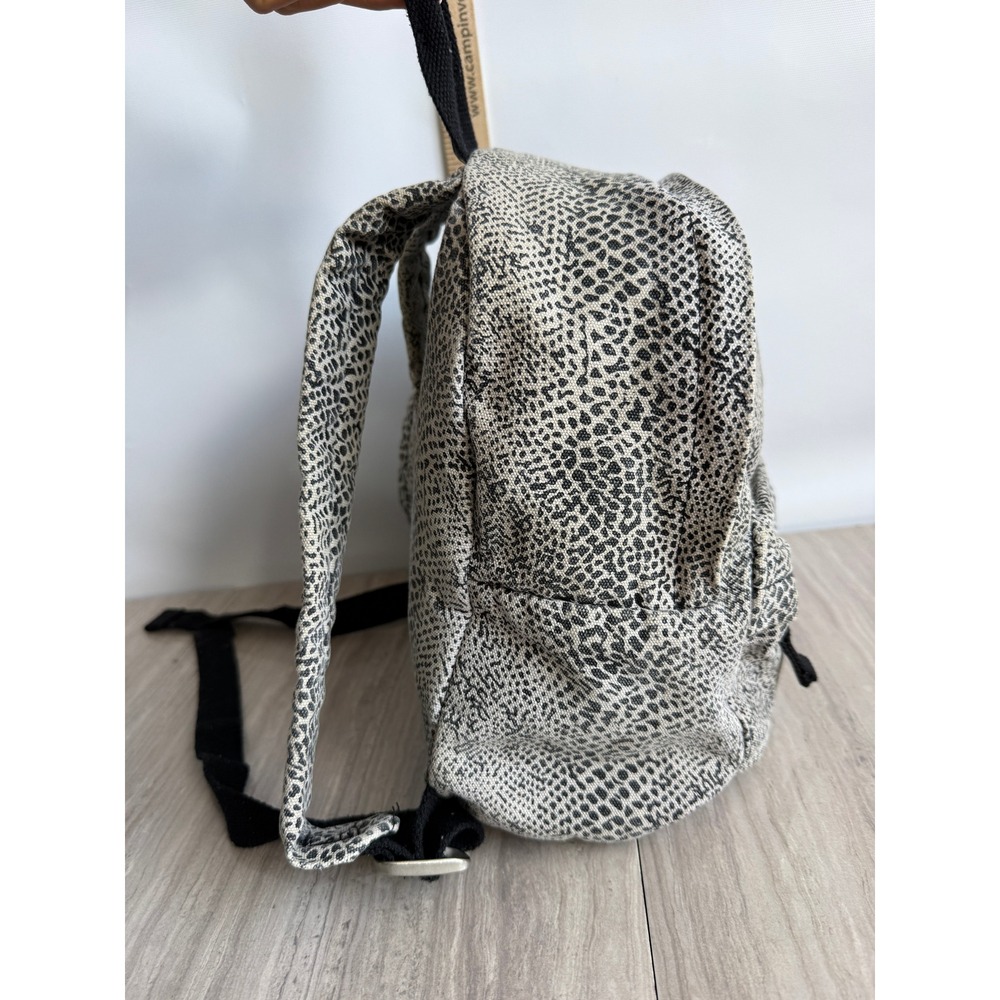 Volcom Volstone Mini Backpack Black White Snake Print Canvas Skater Bag Goth - Picture 3 of 10